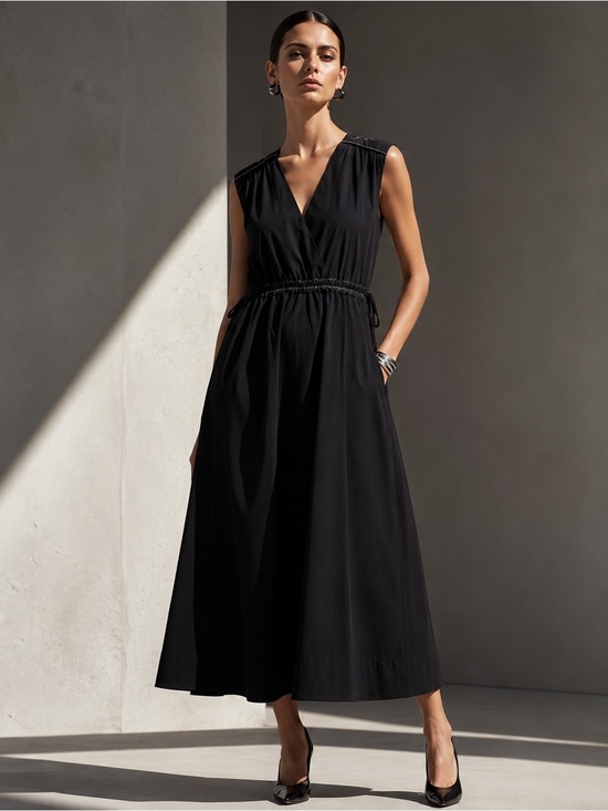10 Crosby Derek Lam Dresses & Skirts - NWT Derek Lam 10 Crosby Eros Faux Leather Trim Poplin Dress Size 10
